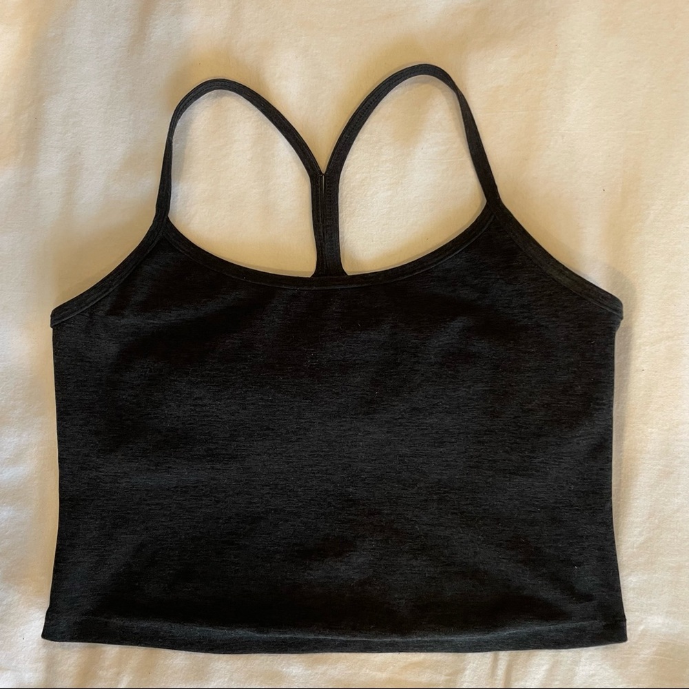 Beyond Yoga Space Dye Crop Top, Size M, Darkest Night
